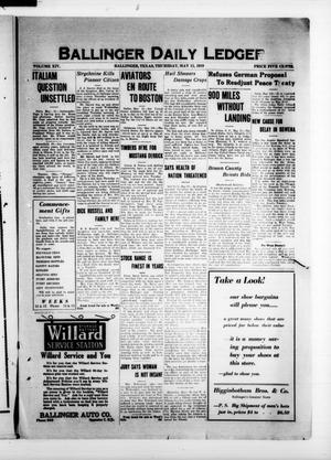 Ballinger Daily Ledger (Ballinger, Tex.), Vol. 14, Ed. 1 Thursday, May 15, 1919