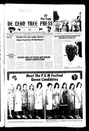 Primary view of object titled 'De Leon Free Press (De Leon, Tex.), Vol. 93, No. 7, Ed. 1 Thursday, July 17, 1980'.