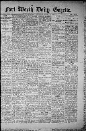 Fort Worth Daily Gazette. (Fort Worth, Tex.), Vol. 7, No. 27, Ed. 1, Wednesday, January 17, 1883