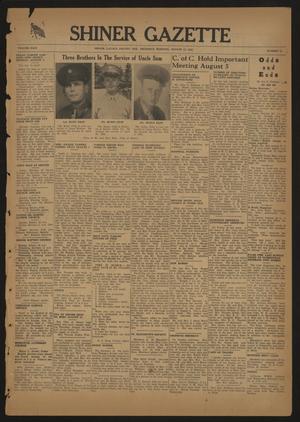 Shiner Gazette (Shiner, Tex.), Vol. 49, No. 32, Ed. 1 Thursday, August 12, 1943