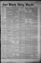 Thumbnail image of item number 1 in: 'Fort Worth Daily Gazette. (Fort Worth, Tex.), Vol. 7, No. 28, Ed. 1, Thursday, January 18, 1883'.