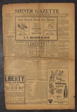 Shiner Gazette (Shiner, Tex.), Vol. 31, No. 41, Ed. 1 Thursday, July 31, 1924