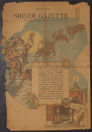 Shiner Gazette (Shiner, Tex.), Vol. 33, No. 9, Ed. 1 Thursday, December 24, 1925