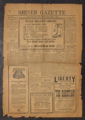 Shiner Gazette (Shiner, Tex.), Vol. 31, No. 13, Ed. 1 Thursday, January 17, 1924