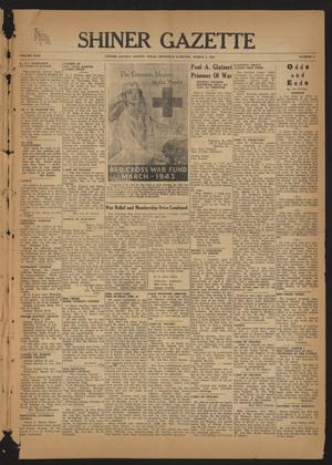 Primary view of object titled 'Shiner Gazette (Shiner, Tex.), Vol. 49, No. 9, Ed. 1 Thursday, March 4, 1943'.