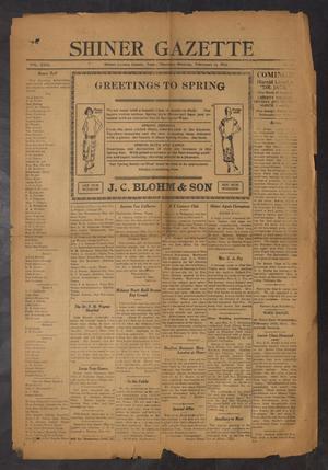 Shiner Gazette (Shiner, Tex.), Vol. 31, No. 17, Ed. 1 Thursday, February 14, 1924