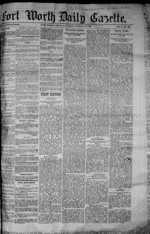 Fort Worth Daily Gazette. (Fort Worth, Tex.), Vol. 7, No. 230, Ed. 1, Saturday, August 25, 1883