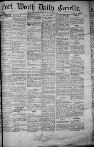 Fort Worth Daily Gazette. (Fort Worth, Tex.), Vol. 7, No. 244, Ed. 1, Tuesday, September 4, 1883