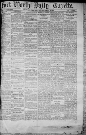 Fort Worth Daily Gazette. (Fort Worth, Tex.), Vol. 7, No. 265, Ed. 1, Wednesday, September 26, 1883