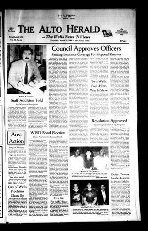 The Alto Herald and The Wells News 'N Views (Alto, Tex.), Vol. 90, No. 44, Ed. 1 Thursday, March 13, 1986