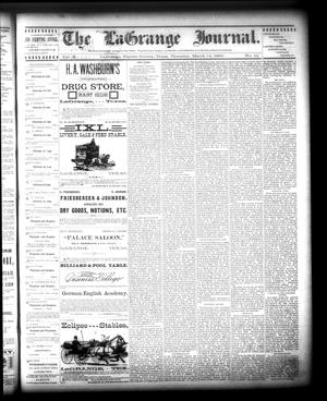 The La Grange Journal. (La Grange, Tex.), Vol. 10, No. 12, Ed. 1 Thursday, March 14, 1889