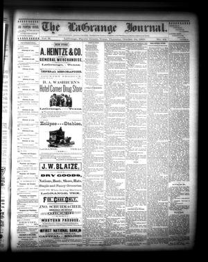 The La Grange Journal. (La Grange, Tex.), Vol. 10, No. 44, Ed. 1 Thursday, October 24, 1889