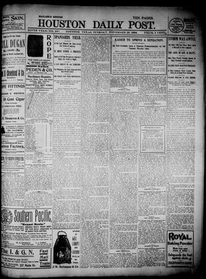 The Houston Daily Post (Houston, Tex.), Vol. 14, No. 241, Ed. 1, Tuesday, November 29, 1898