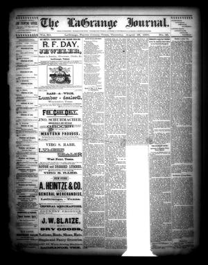 Primary view of object titled 'The La Grange Journal. (La Grange, Tex.), Vol. 11, No. 35, Ed. 1 Thursday, August 28, 1890'.