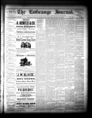 The La Grange Journal. (La Grange, Tex.), Vol. 10, No. 42, Ed. 1 Thursday, October 10, 1889