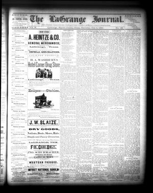 The La Grange Journal. (La Grange, Tex.), Vol. 10, No. 28, Ed. 1 Thursday, July 4, 1889