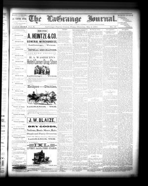 The La Grange Journal. (La Grange, Tex.), Vol. 10, No. 19, Ed. 1 Thursday, May 2, 1889