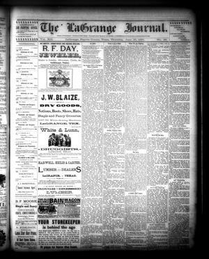 Primary view of object titled 'The La Grange Journal. (La Grange, Tex.), Vol. 12, No. 26, Ed. 1 Thursday, June 25, 1891'.