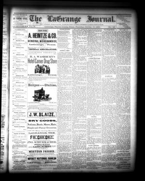 The La Grange Journal. (La Grange, Tex.), Vol. 10, No. 43, Ed. 1 Thursday, October 17, 1889