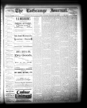 The La Grange Journal. (La Grange, Tex.), Vol. 9, No. 39, Ed. 1 Thursday, September 20, 1888
