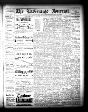 The La Grange Journal. (La Grange, Tex.), Vol. 9, No. 40, Ed. 1 Thursday, September 27, 1888