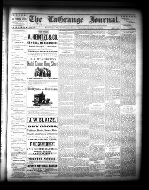 The La Grange Journal. (La Grange, Tex.), Vol. 10, No. 41, Ed. 1 Thursday, October 3, 1889