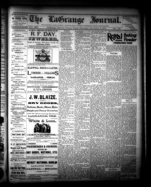 The La Grange Journal. (La Grange, Tex.), Vol. 12, No. 44, Ed. 1 Thursday, November 5, 1891