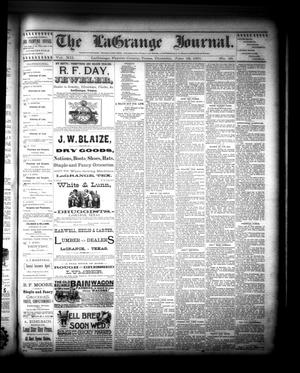 The La Grange Journal. (La Grange, Tex.), Vol. 12, No. 25, Ed. 1 Thursday, June 18, 1891
