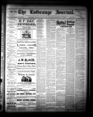 The La Grange Journal. (La Grange, Tex.), Vol. 12, No. 37, Ed. 1 Thursday, September 17, 1891