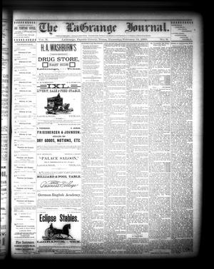 The La Grange Journal. (La Grange, Tex.), Vol. 10, No. 8, Ed. 1 Thursday, February 14, 1889