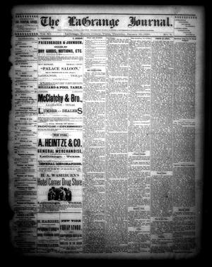 The La Grange Journal. (La Grange, Tex.), Vol. 11, No. 5, Ed. 1 Thursday, January 30, 1890