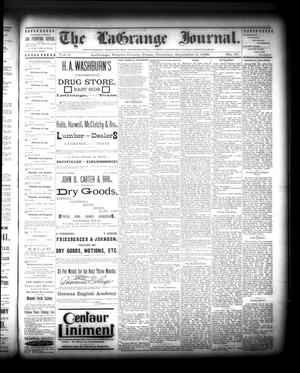 The La Grange Journal. (La Grange, Tex.), Vol. 9, No. 37, Ed. 1 Thursday, September 6, 1888