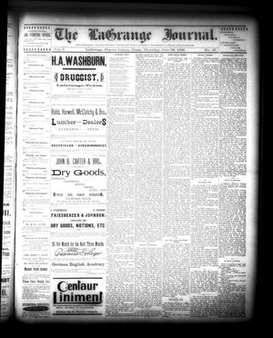 Primary view of object titled 'The La Grange Journal. (La Grange, Tex.), Vol. 9, No. 27, Ed. 1 Thursday, June 28, 1888'.