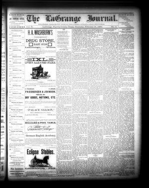 Primary view of object titled 'The La Grange Journal. (La Grange, Tex.), Vol. 10, No. 9, Ed. 1 Thursday, February 21, 1889'.