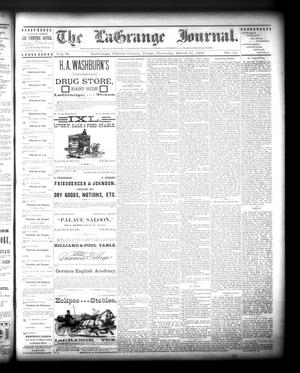 The La Grange Journal. (La Grange, Tex.), Vol. 10, No. 13, Ed. 1 Thursday, March 21, 1889