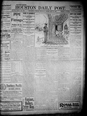 The Houston Daily Post (Houston, Tex.), Vol. 14, No. 324, Ed. 1, Monday, February 20, 1899