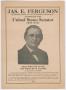 Thumbnail image of item number 1 in: '[Campaign Announcement for James E. Ferguson]'.