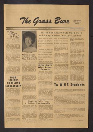 Primary view of object titled 'The Grass Burr (Weatherford, Tex.), No. 5, Ed. 1 Monday, January 23, 1967'.