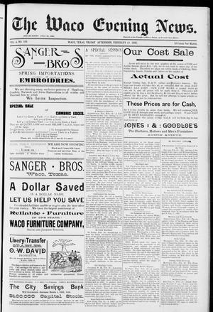 The Waco Evening News. (Waco, Tex.), Vol. 4, No. 189, Ed. 1, Friday, February 19, 1892