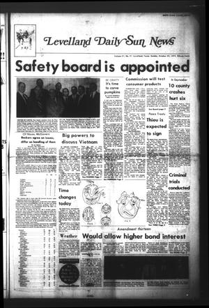 Levelland Daily Sun News (Levelland, Tex.), Vol. 31, No. 21, Ed. 1 Sunday, October 29, 1972