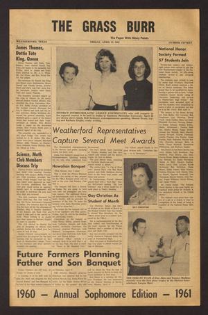 The Grass Burr (Weatherford, Tex.), No. 15, Ed. 1 Friday, April 21, 1961