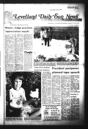 Levelland Daily Sun News (Levelland, Tex.), Vol. 32, No. 17, Ed. 1 Wednesday, October 24, 1973