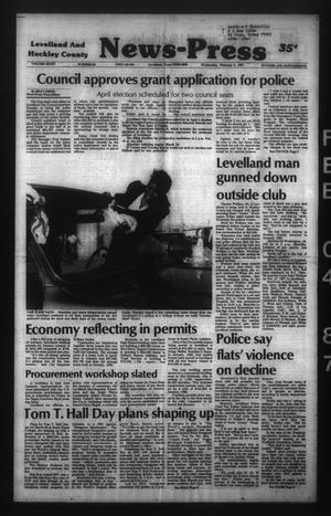 Primary view of object titled 'Levelland and Hockley County News-Press (Levelland, Tex.), Vol. 8, No. 90, Ed. 1 Wednesday, February 4, 1987'.