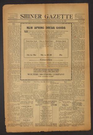Shiner Gazette (Shiner, Tex.), Vol. 36, No. 15, Ed. 1 Thursday, February 28, 1929