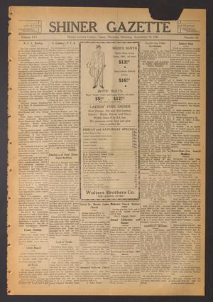Shiner Gazette (Shiner, Tex.), Vol. 41, No. 40, Ed. 1 Thursday, September 20, 1934