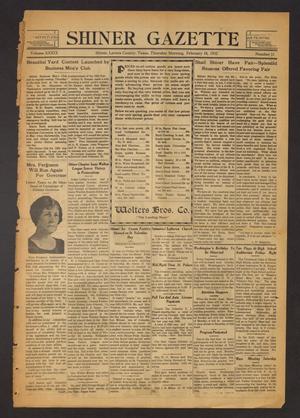 Shiner Gazette (Shiner, Tex.), Vol. 39, No. 11, Ed. 1 Thursday, February 18, 1932
