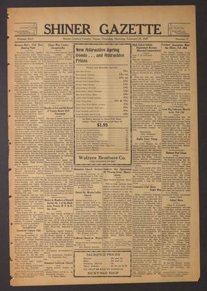 Shiner Gazette (Shiner, Tex.), Vol. 42, No. 9, Ed. 1 Thursday, February 21, 1935