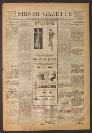 Shiner Gazette (Shiner, Tex.), Vol. 38, No. 39, Ed. 1 Thursday, August 27, 1931