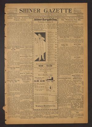 Shiner Gazette (Shiner, Tex.), Vol. 39, No. 42, Ed. 1 Thursday, September 22, 1932