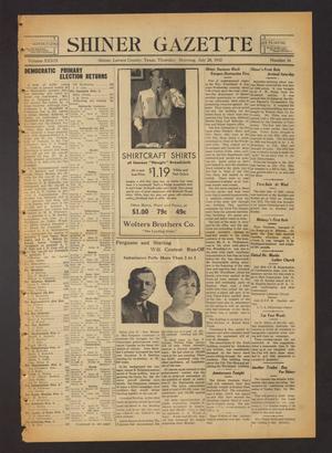 Shiner Gazette (Shiner, Tex.), Vol. 39, No. 34, Ed. 1 Thursday, July 28, 1932